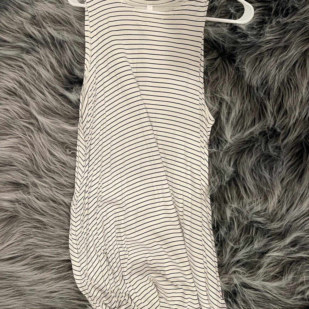 Tank top short stripped coverup